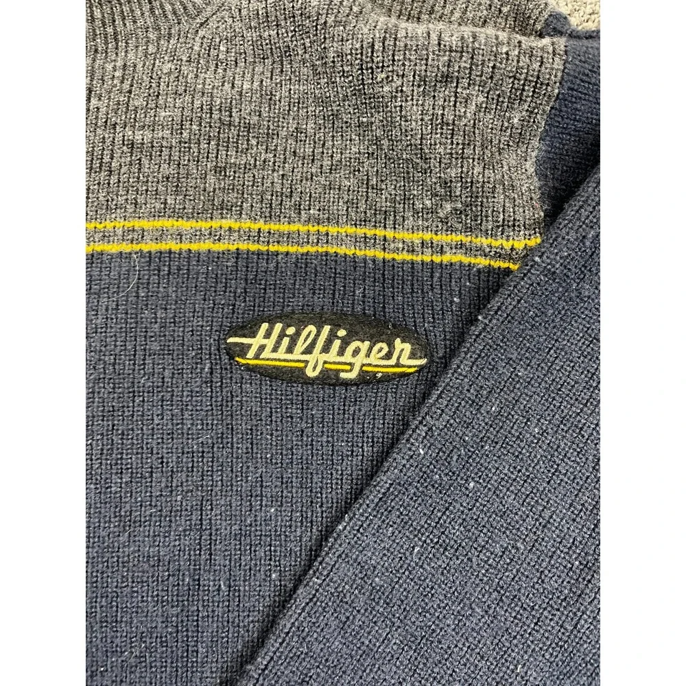 Tommy Hilfiger Sweater Mens XL Vintage 90s Wool‎ Blend Knit Long Sleeve Pullover